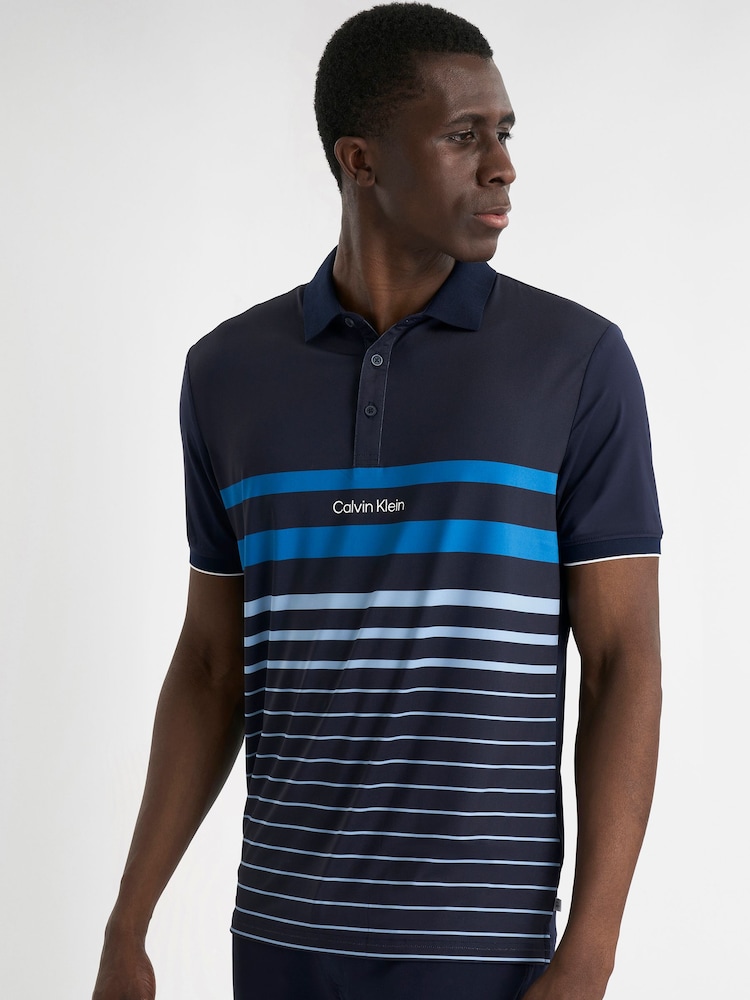 Calvin Klein Golf Blue Newberry Polo Shirt - Image 1 of 8