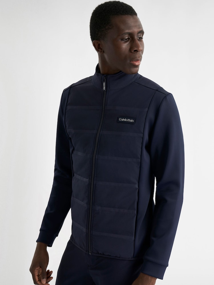 Calvin Klein Golf Blue Manning Full Zip Jacket - Image 1 of 12 Calvin Klein Golf Blue Manning Full Zip Jacket - Image 1 of 12