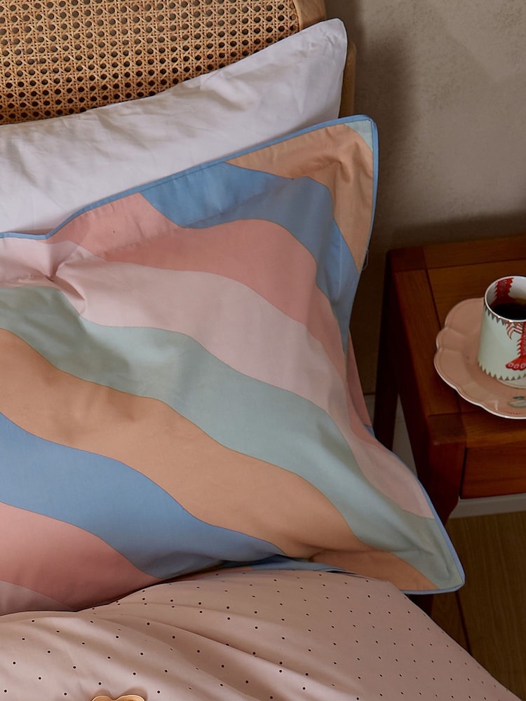 Yvonne Ellen Multi Signature Stripe Pillowcase Pair - Image 2 of 6