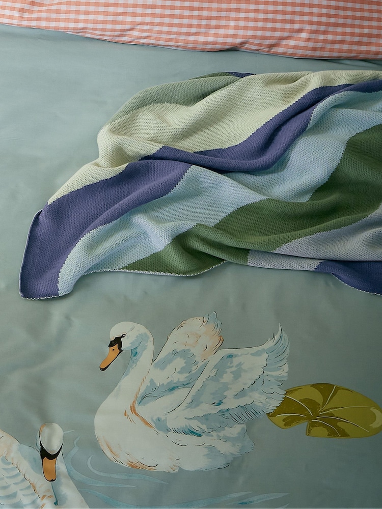 Yvonne Ellen Multi Signature Stripe Throw - Image 1 of 6