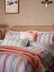 Yvonne Ellen Multi Wobble Stripe 100% Cotton Cover Set - Image 3 of 5