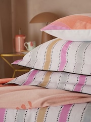 Yvonne Ellen Multi Wobble Stripe 100% Cotton Cover Set - Image 4 of 5