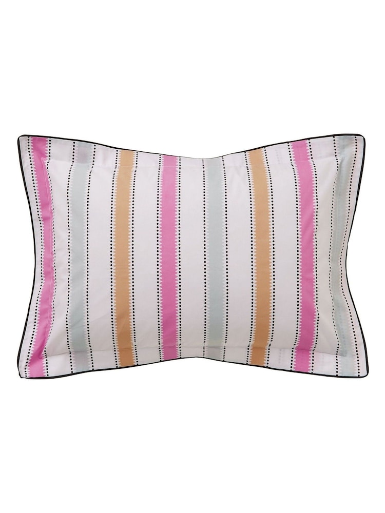 Yvonne Ellen Multi Wobble Stripe 100% Cotton Cover Set - Image 5 of 5