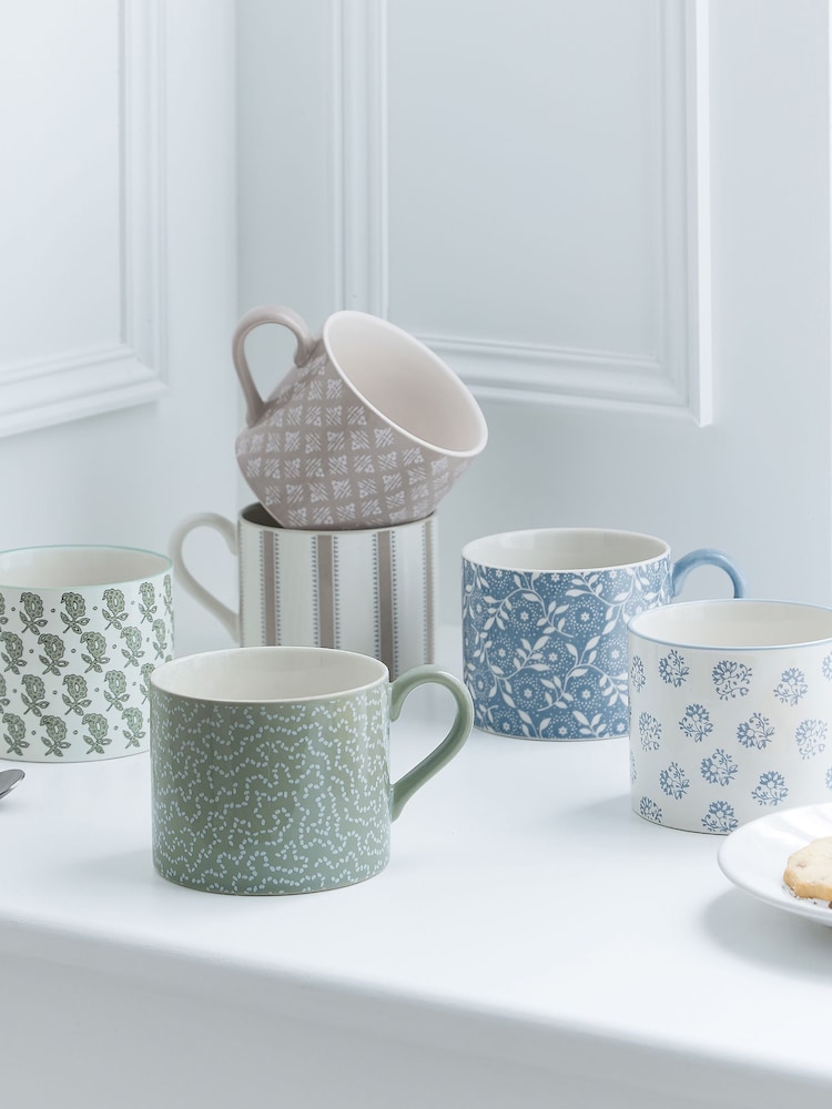 Murmur Set of 2 Ballintoy Blue Livia Mugs - Image 1 of 4