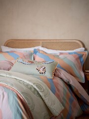 Yvonne Ellen Multi Signature Stripe 100% Cotton Cover Set - Image 3 of 6
