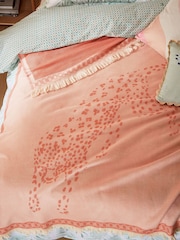 Yvonne Ellen Vintage Rose Leopard Print Throw - Image 1 of 5