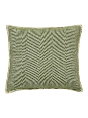 Murmur Dark Sage Ennis 100% Wool Cushion - Image 2 of 3