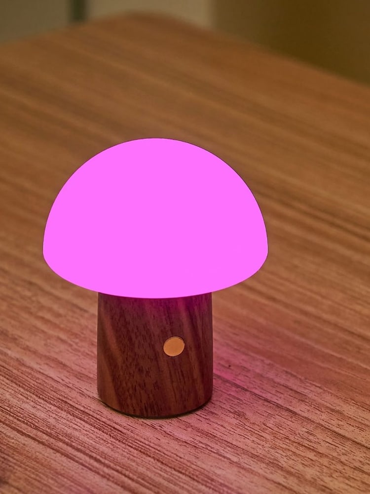 Gingko Walnut Super Mini Alice Mushroom Lamp - Image 2 of 5 Gingko Walnut Super Mini Alice Mushroom Lamp - Image 2 of 5