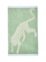 Yvonne Ellen Fresh Sage Leopard Print Towel - Image 3 of 3