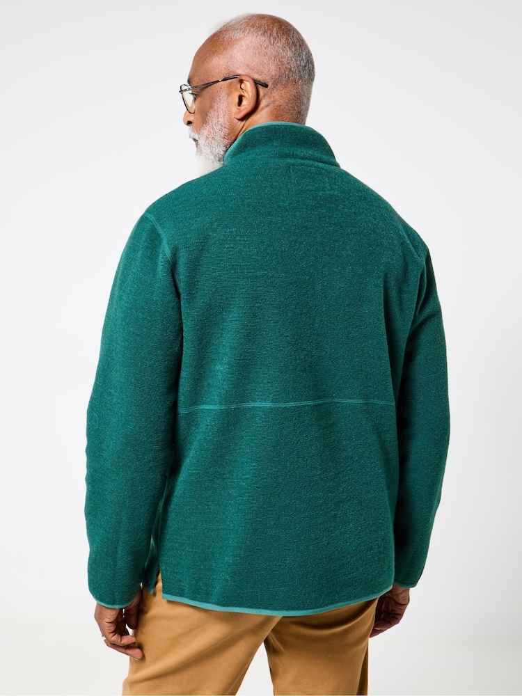 Joe Browns Green Zip Funnel Top - Image 2 of 5 Joe Browns Green Zip Funnel Top - Image 2 of 5