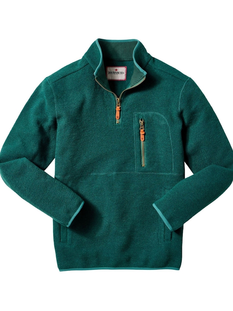Joe Browns Green Zip Funnel Top - Image 5 of 5