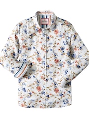 Joe Browns White Classic Collar Floral Shirt - Image 7 of 7