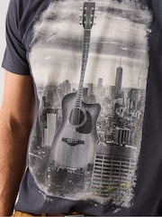 Joe Browns Blue Guitar Skyline T-Shirt - Image 4 of 6