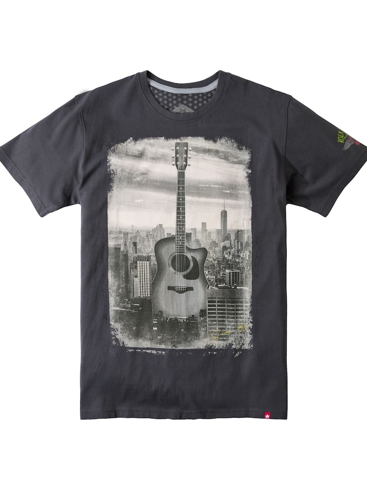Joe Browns Blue Guitar Skyline T-Shirt - Image 6 of 6 Joe Browns Blue Guitar Skyline T-Shirt - Image 6 of 6