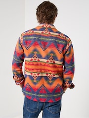 Joe Browns Orange Aztec Long Sleeve Shirt - Image 5 of 8