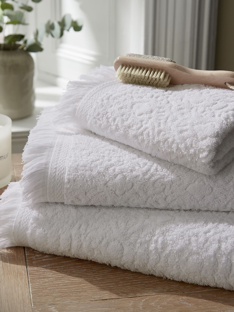 Murmur White Lotta Sculpted Towel - Image 1 of 2