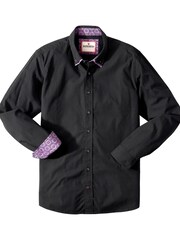 Joe Browns Black Contrast Trim Double Collar Shirt - Image 6 of 6
