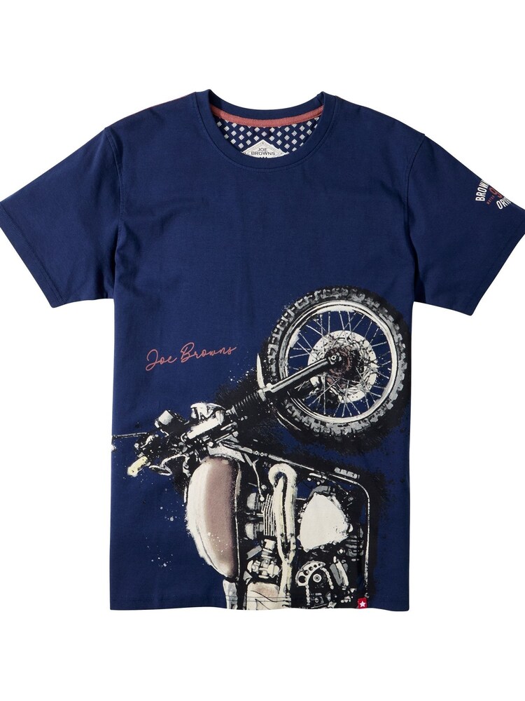 Joe Browns Blue Bike Adventure Inspired Mens Graphic T-Shirt - Image 6 of 6