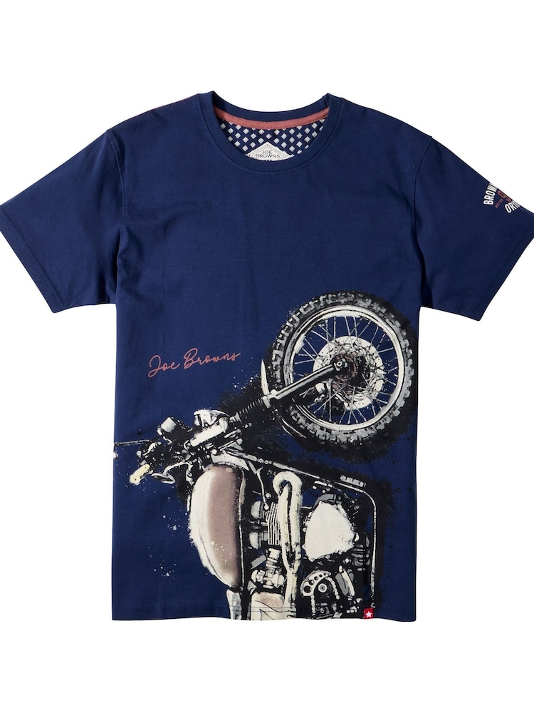 Joe Browns Blue Bike Adventure Inspired Mens Graphic T-Shirt - Image 6 of 6 Joe Browns Blue Bike Adventure Inspired Mens Graphic T-Shirt - Image 6 of 6