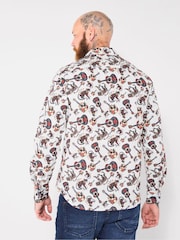 Joe Browns White Big Cat And Guitar Shirt - Image 4 of 6