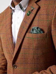 Joe Browns Brown Smart  Check Blazer - Image 3 of 8