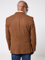 Joe Browns Brown Smart  Check Blazer - Image 4 of 8
