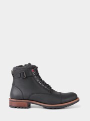 Joe Browns Black Lone Road Leather Boots - Image 1 of 5