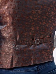 Joe Browns Brown Check Front Waistcoat - Image 5 of 7