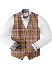 Joe Browns Brown Check Front Waistcoat - Image 7 of 7
