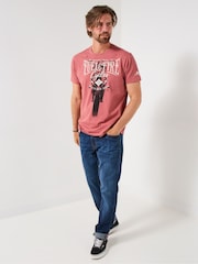 Joe Browns Biker Front Print Crew Neck T-Shirt - Imagen 6 de 8