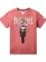 Joe Browns Biker Front Print Crew Neck T-Shirt - Imagen 8 de 8