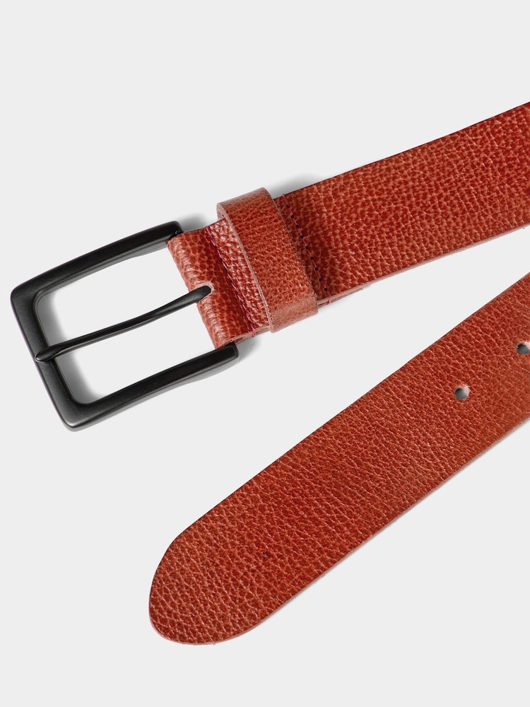 Joe Browns Brown Metal Buckle Leather Belt - Image 2 of 2 Joe Browns Brown Metal Buckle Leather Belt - Image 2 of 2
