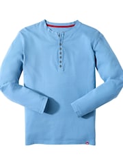 Joe Browns Blue Henley Crew Top - Image 5 of 5