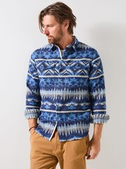 Joe Browns Blue Blue Aztec Pattern Shirt - Image 1 of 7