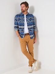 Joe Browns Blue Blue Aztec Pattern Shirt - Image 3 of 7