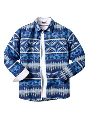 Joe Browns Blue Blue Aztec Pattern Shirt - Image 7 of 7