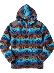 Joe Browns Blue Aztec Zip Hoodie - Image 7 of 7