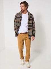 Joe Browns Green Fairisle Pattern Shawl Cardigan - Image 7 of 8