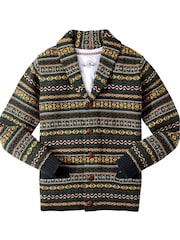 Joe Browns Green Fairisle Pattern Shawl Cardigan - Image 8 of 8