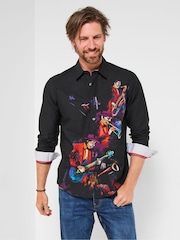 Joe Browns Black Music Band Print Shirt - Image 1 of 6
