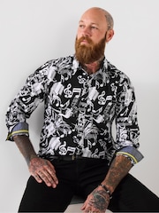 Joe Browns Black Musical Note Shirt - Image 1 of 5