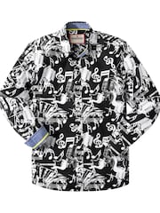Joe Browns Black Musical Note Shirt - Image 5 of 5