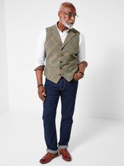 Joe Browns Green Patterned Lining Waistcoat - Image 3 of 7