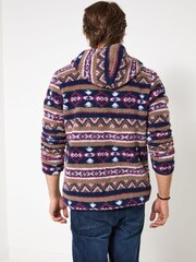 Joe Browns Blue Cosy Fleece Hoodie - Image 3 of 6