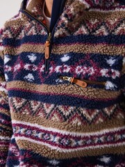 Joe Browns Blue Cosy Fleece Hoodie - Image 5 of 6