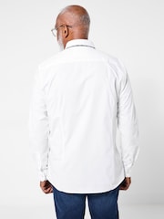 Joe Browns White Contrast Trim Triple Collar Shirt - Image 4 of 6