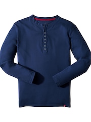 Joe Browns Navy Henley Crew Top - Image 5 of 5