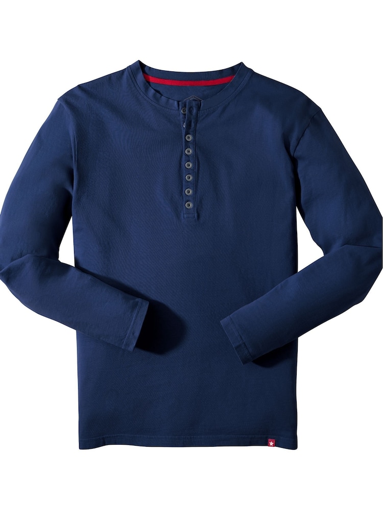 Joe Browns Navy Henley Crew Top - Image 5 of 5 Joe Browns Navy Henley Crew Top - Image 5 of 5