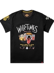 Joe Browns Black Tour Bus Retro T-Shirt - Image 7 of 7