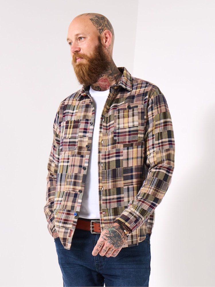 Joe Browns Purple Check Long Sleeve Shirt - Image 1 of 4 Joe Browns Purple Check Long Sleeve Shirt - Image 1 of 4